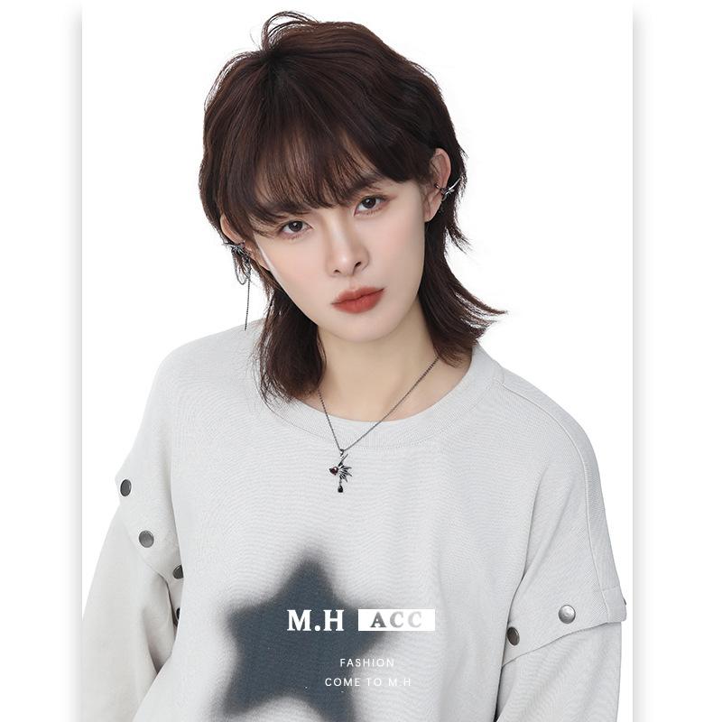 Bat Wings Pendant Necklace Sense Dark Wind Unique Personality Clavicle Chain Punk Hottie Necklace