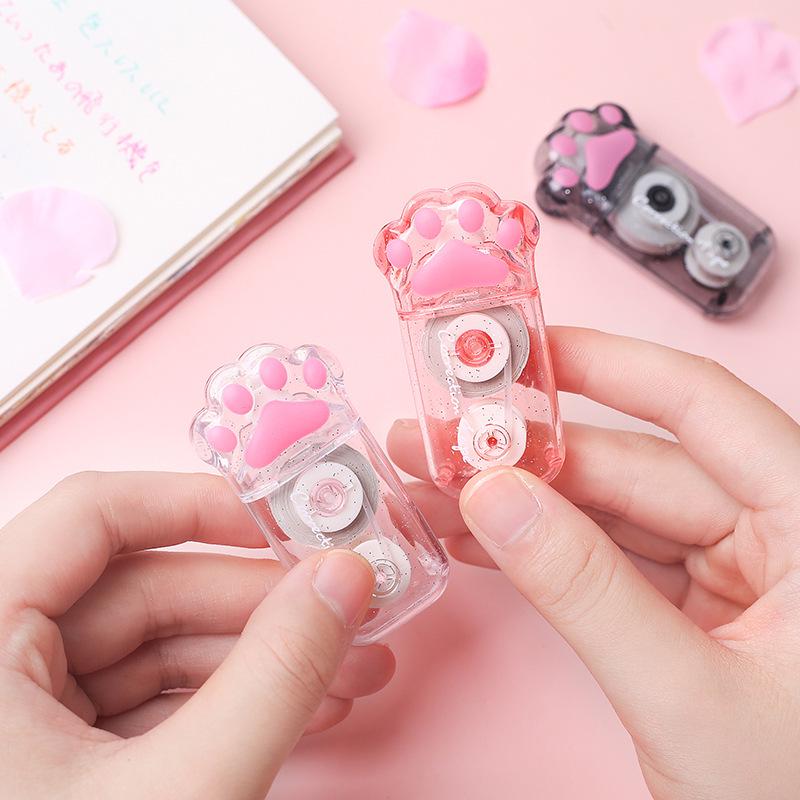 1pcs White Out Cute Cat Claw Correction Tape Pen School and Office Supplies Stationery Good Looking Correction Tape