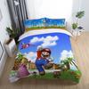 Nintendo Super 3pc Mario Cartoon Odyssey Single Panel Duvet Cover Set Bedding