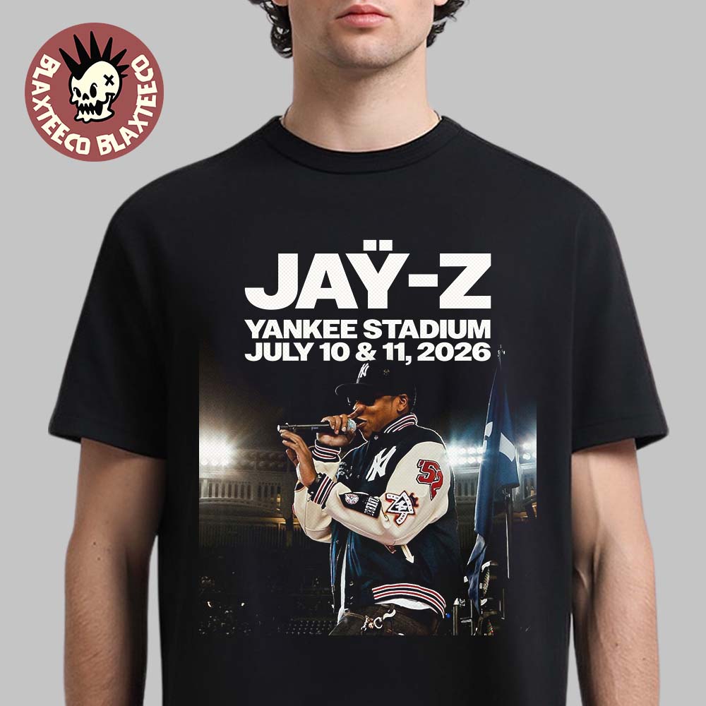 Jay-Z Reasonable Doubt And The Blueprint Oslavné Albumové Show 2026 Na Yankee Stadium 10. a 11. července 2026 Tričko