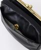 Natural Vintage Shoulder Bag with Wallet Function, Vintage, Self-Standing, Clasp Closure
