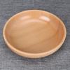 20cm Wooden Plate Round Natural Wood Serving Tray Tea Food Server Dishes Water Drink Platter