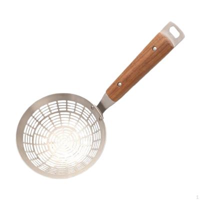 Siebkelle Edelstahl Küchenutensilien Sieb Löffel mit Schlitzen zum Kochen von Knödeln Blanchieren