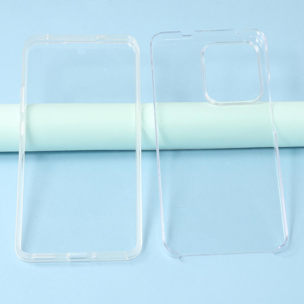For Oppo Reno13 F 5G (Reno 13 FS 5G)/4G Case TPU Frame Clear Acrylic Back Phone Cover with PET Film