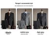 Elegant Plus Size Heren Italiaans Enkelrijdig Zakelijk Casual Pak voor Bruiloften