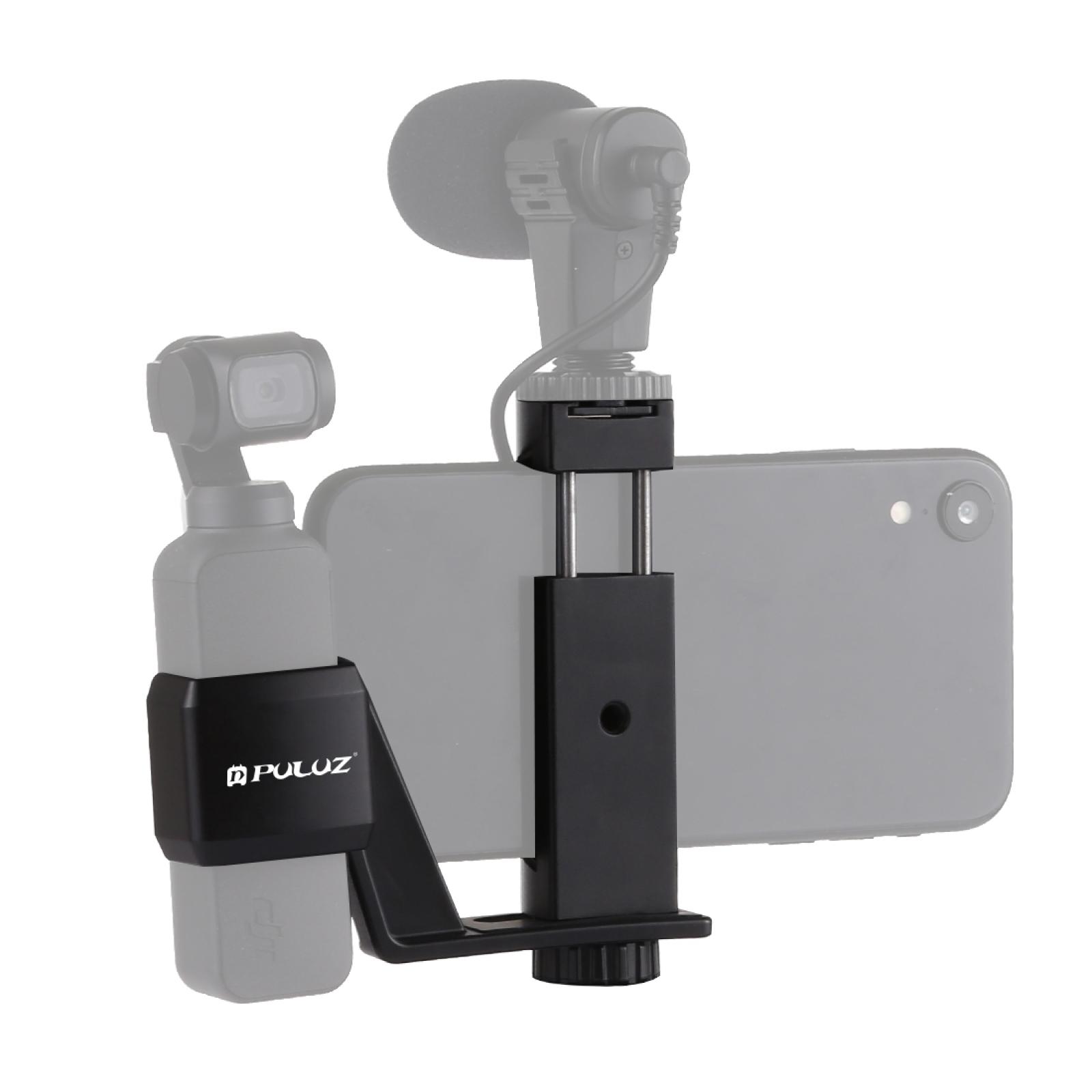 PULUZ PU383 For DJI Osmo Pocket Fixed Clamp Metal Phone Holder Cold Shoe Mount Expansion Bracket A