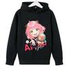 Cute casual hooded sweatshirt for kids, cartoon girl with plush toy art design, skin-friendly fabric, easy matching for school and daily occasions.