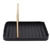 Pot Lid Holder Aluminum Desktop Lid and Spoon Rest Holder Thickened with Non Slip Pads for Kitchen Countertop Cooking