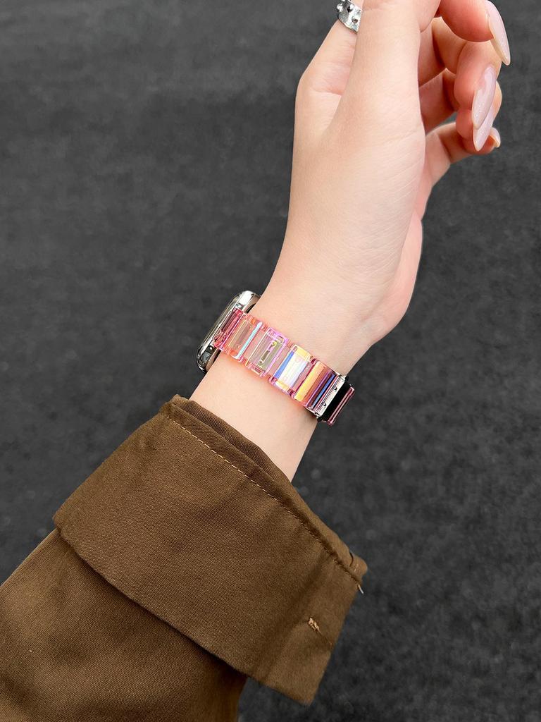 Compatible with Apple Watch S11: New Summer Strap - Resin & Silicone S10/S9 Bands with a Premium Feel