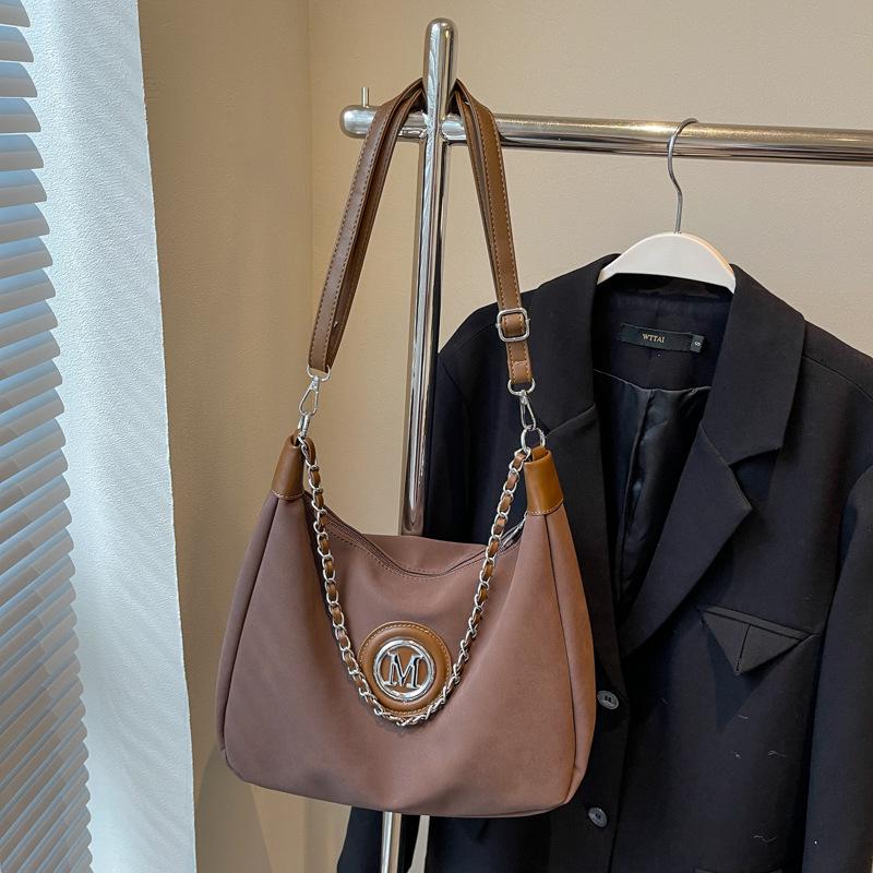 

2025 Fashionable Large Capacity Women s Tote: Versatile All-Season Textured Shoulder & Crossbody Bag Size: 30*11*23 cm кофейный