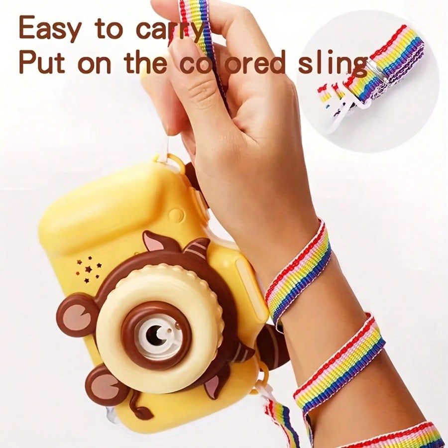 Cartoon Camera Bubble Machine Toy, Automatic Bubble Blower For Boys And Girls, Suitable For Outdoor Play, Birthday Gifts