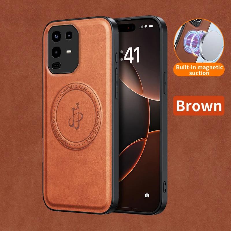 Wireless Charging Magnetic Case for Infinix Note 50 Pro 4G 50 Pro+ 50x 5G Protective Cover PU Leather Hard Back Shell Coque