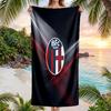 Asciugamano da Spiaggia Asciugatura Rapida in Microfibra Assorbente Portatile da Viaggio Asciugamano da Nuoto Stampa Bologna FC