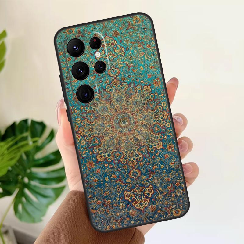Persian rug art Soft Case For Samsung Galaxy S25 Ultra S21 S22 S23 S24 Plus S9 S10 S20 FE S24 FE Phone Cover