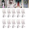 10Pcs Storage Hooks Rustproof Corrosion Resistant Not Easily Deformed Polished Surface Simple Installation Hanging Wall Hooks