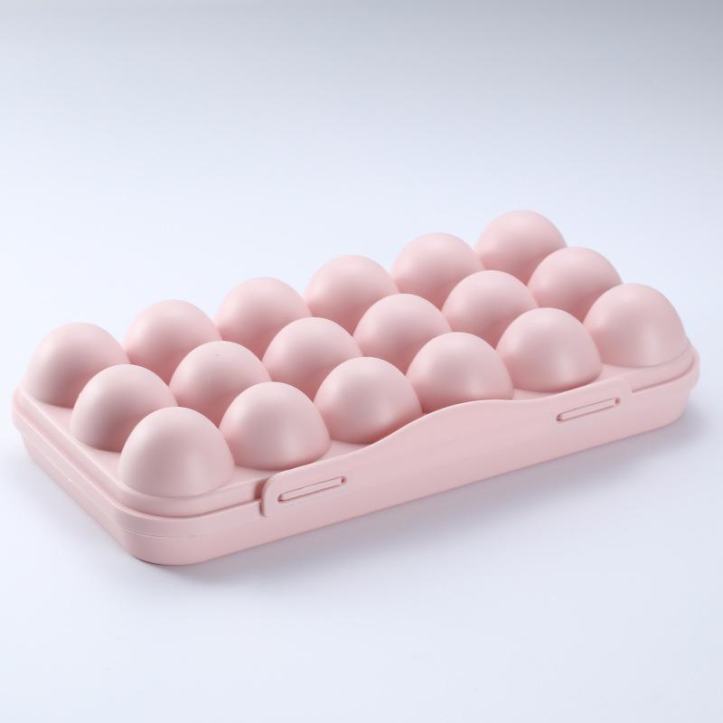 Shockproof Multi-Compartment Egg Storage Box with Buckle
