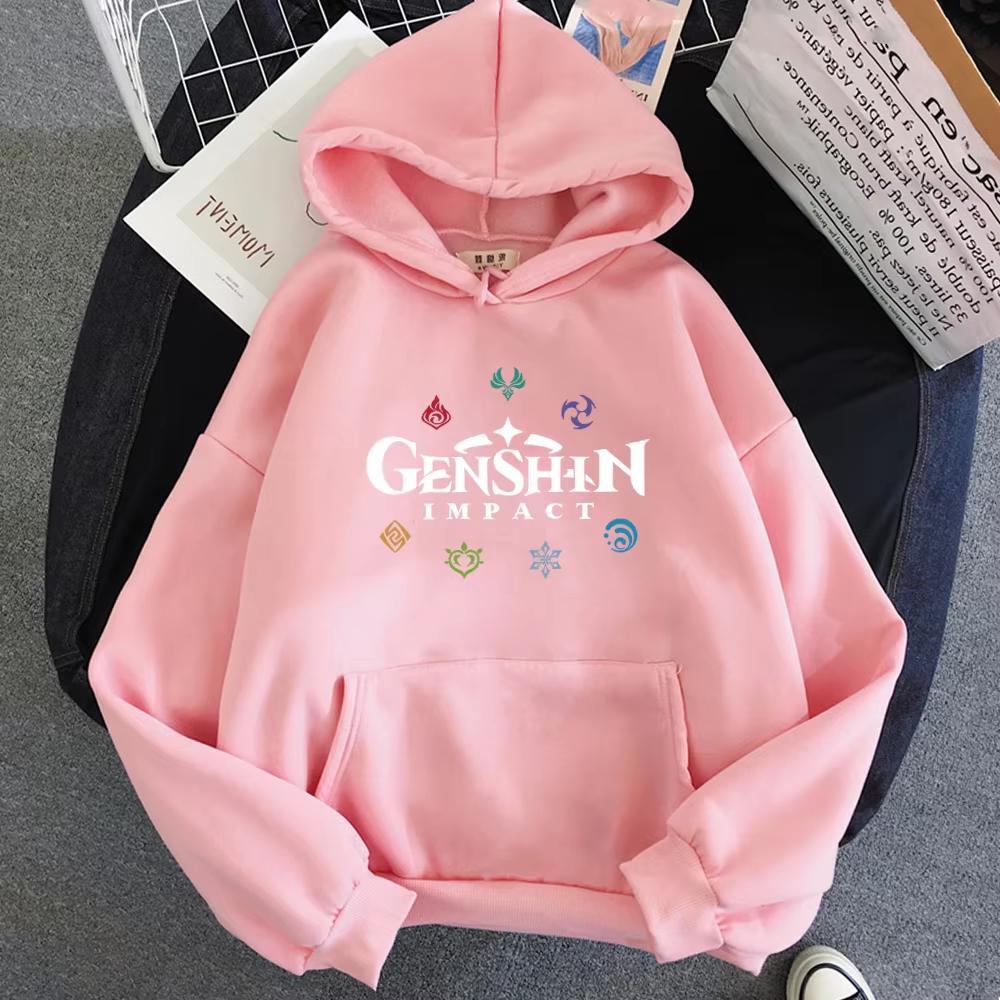 Genshin Impact Hoodies 2025 Spring Women Korea Female Hoody Graphic Streetwear Ulzzang Unisex Sweatshirt Men Harajuku Jacket