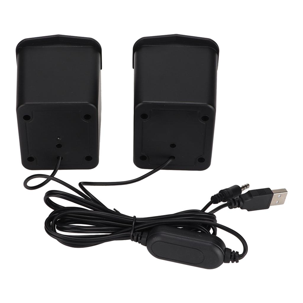 Desktop Speaker USB Powered Heavy Subwoofer Desktop LED Speaker for PalyStation4 Home Computer Laptop