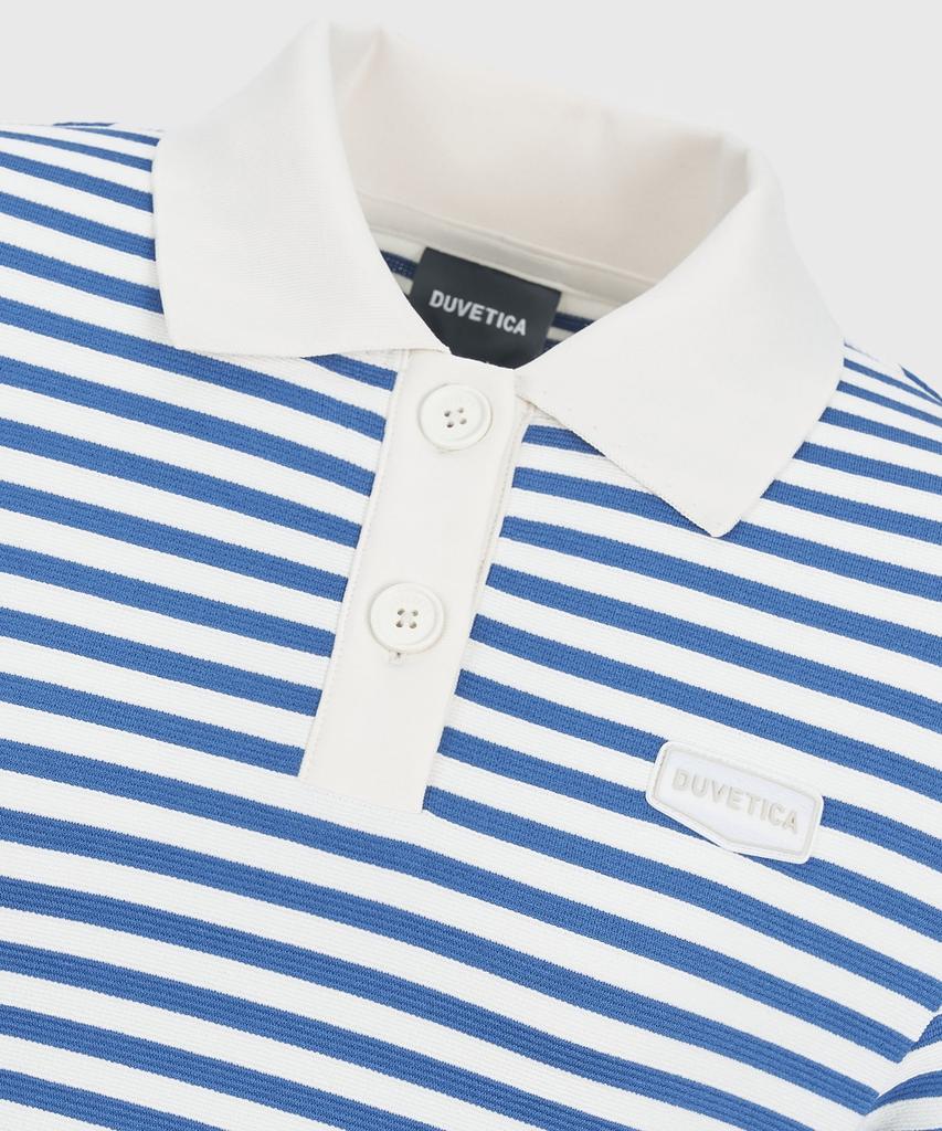DUVETICA Essine Polo (Blue) (Women'S Short-Sleeve Collared Shirt)