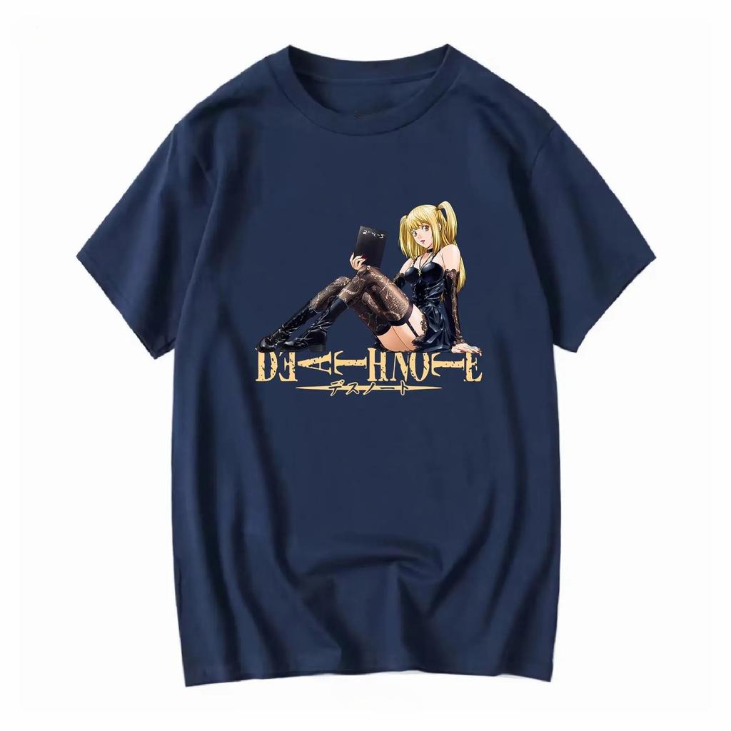 2026 Death Note Misa Book Black T Shirt SHONEN JUMP Vintage Washed Designer Clothes Casual Unisex Top for Everyday Wear Streetwear