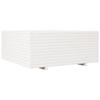 VidaXL Planter White 110x110x49.5 Cm Solid Pine Wood, Outdoor Planter, Flower Box, Tomato Planter, Planter 3282545