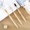 Organic Free Samples 100% Biodegradable Eco Friendly Cheap Flat Soft Bamboo Toothbrush Cepillo Dental Bambo Set