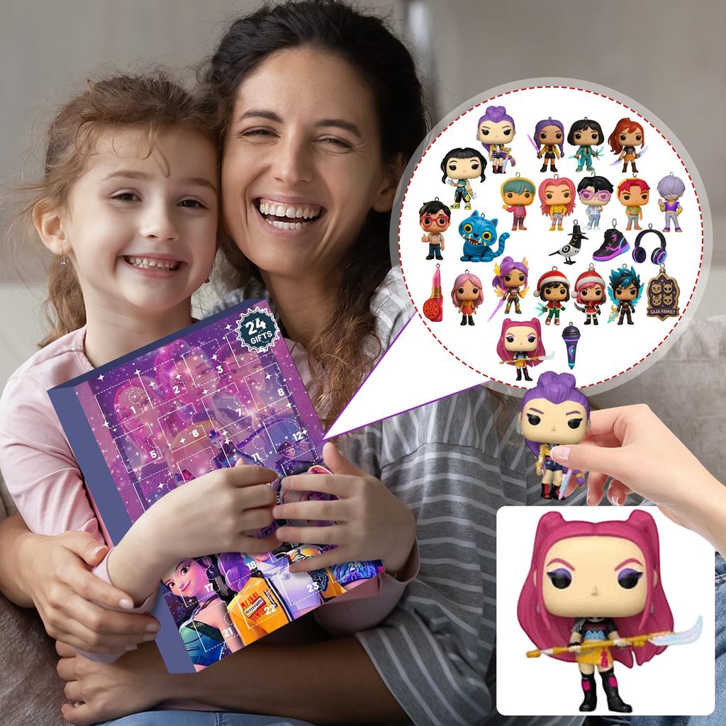 3D WDoll Surprise Box, 24 panenek čeká, až je rozbalíte, Vánoční překvapení pro přátele a děti