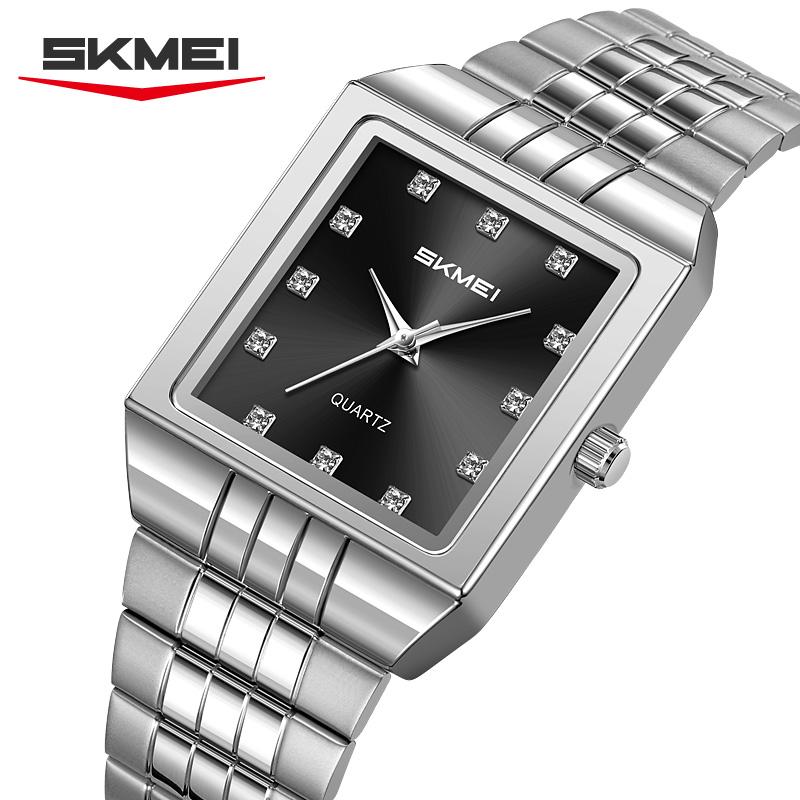 SKMEI 2619 Luxury Watch for Men Casual Mens Stainless Steel Strap Waterproof Quartz Wristwatch Shockproof Watches Reloj Hombre