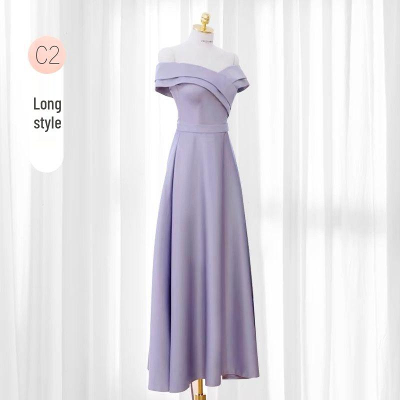 2025 Purple Bridesmaid & Evening Dress for Women