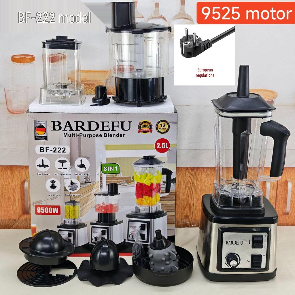 4L 8-in-1 Blender: Large-Capacity Stainless Steel Juicer & Meat Grinder