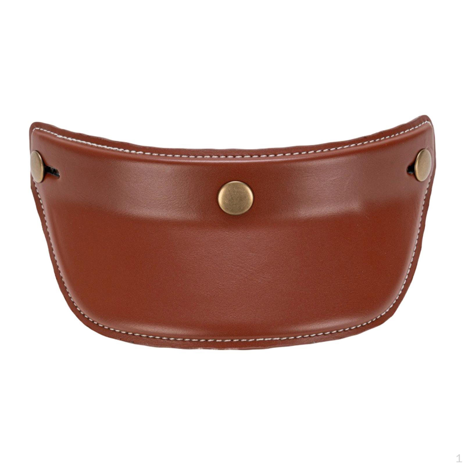 

Visor, Sun 3 Snap Fasteners, Helmet Visor , Replacement Part, PU PC, Material for Open-face коричневый