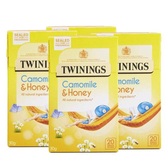 Twinings Camomile & Honey Tea 4 Pack, 4 x 30 g