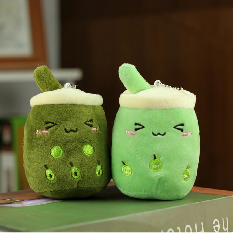 Niedliches Plüsch-Milchteebecher-Spielzeug, Stofftier, süßes Geschenk aus kurzem Plüschmaterial