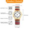 Women's Watch with Stainless Steel Strap, Analog, and Waterproof Design: Bohemian Antique Fashion Accessory - Perfect Valentine's Day or Christmas