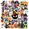 35pcs-50pcs Waterproof Horror Ghost Stickers Halloween Witch Stickers Funny Monster Kids Stickers for Luggage Phone Laptop