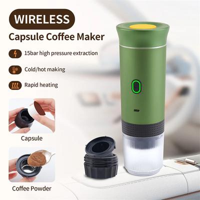 3-in-1 Tragbare Kaffeemaschine Espressomaschine Für Auto Home Camping Reise Kapsel Pulver Automatische Kaffeemaschine