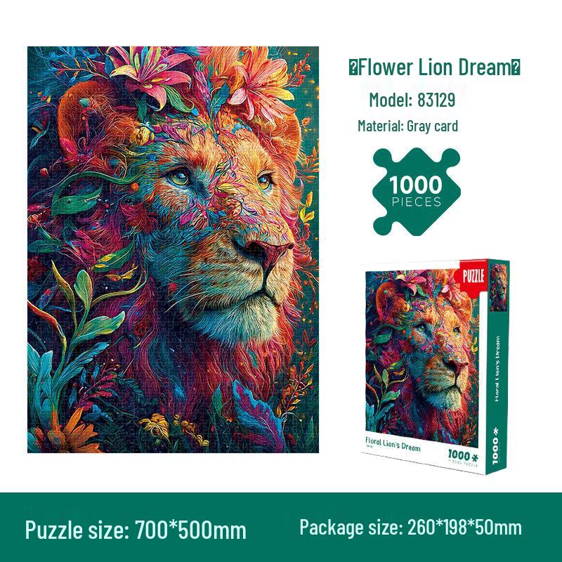 1,000-Piece High-Difficulty Jigsaw Puzzle for Adults - Stress Relief and Boredom Buster Featuring Famous Van Gogh Oil Paintings.