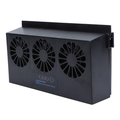Solar Powered Car Exhaust Fan 3 Heads Odor Removal Multifunctional   Purifier Cooling Fan for Home Automotive