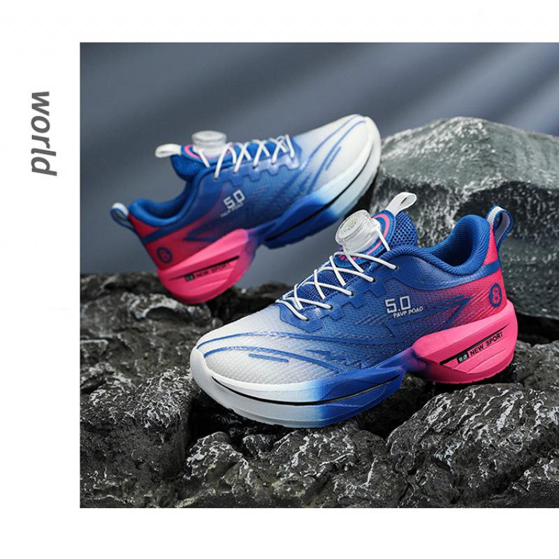 2025 neue Sommer-Kinder-Sportschuhe Mesh leicht Herren Mittelschule und ältere Kinder Lauf-Sport rotierender Knopf Basketballschuhe