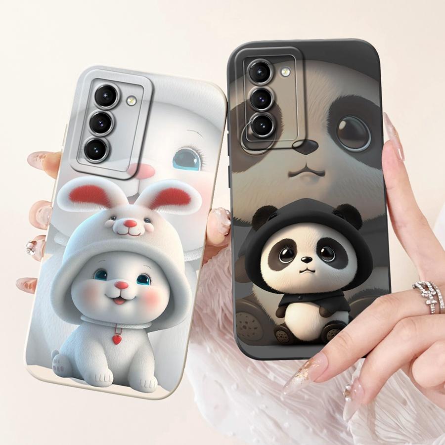 For Samsung Galaxy S21 FE 5G S21FE Phone Case Shell Cartoons Painted Soft Silicone Coque For Samsung SM-G990B Back Cover