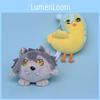 Chicken Wataru Hibiki Ogami Koga Become A Dog Plush Pendant Children Doll Animal