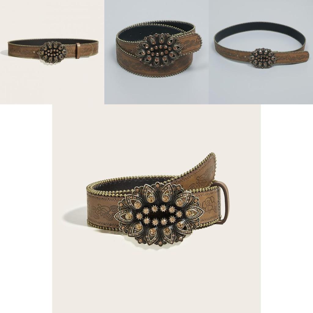 Leather Belt With Metal Buckle For Casual Fashion And Style