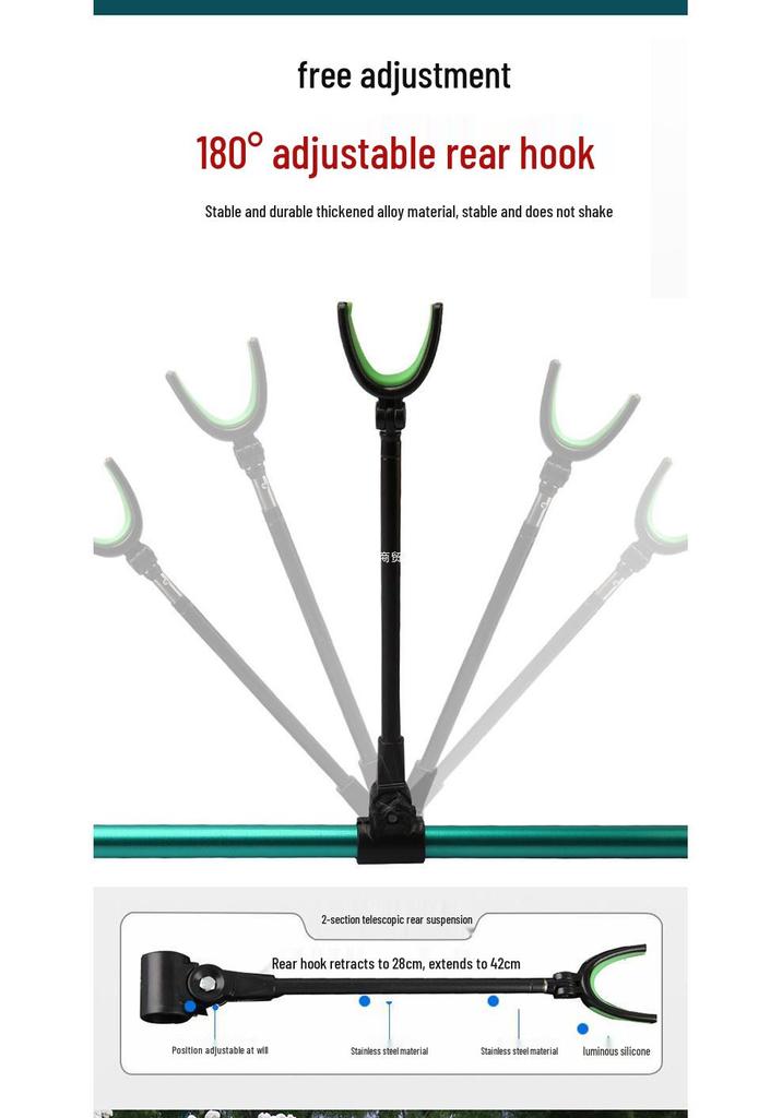 Ultra-Light Carbon Fishing Rod Stand & Holder for Box and Chair Use