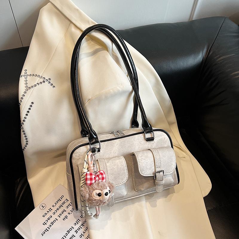 Sensory Multi-pocket Shoulder Bag Women's 2025 Early Spring Fashion Underarm Bag Commuter Bag