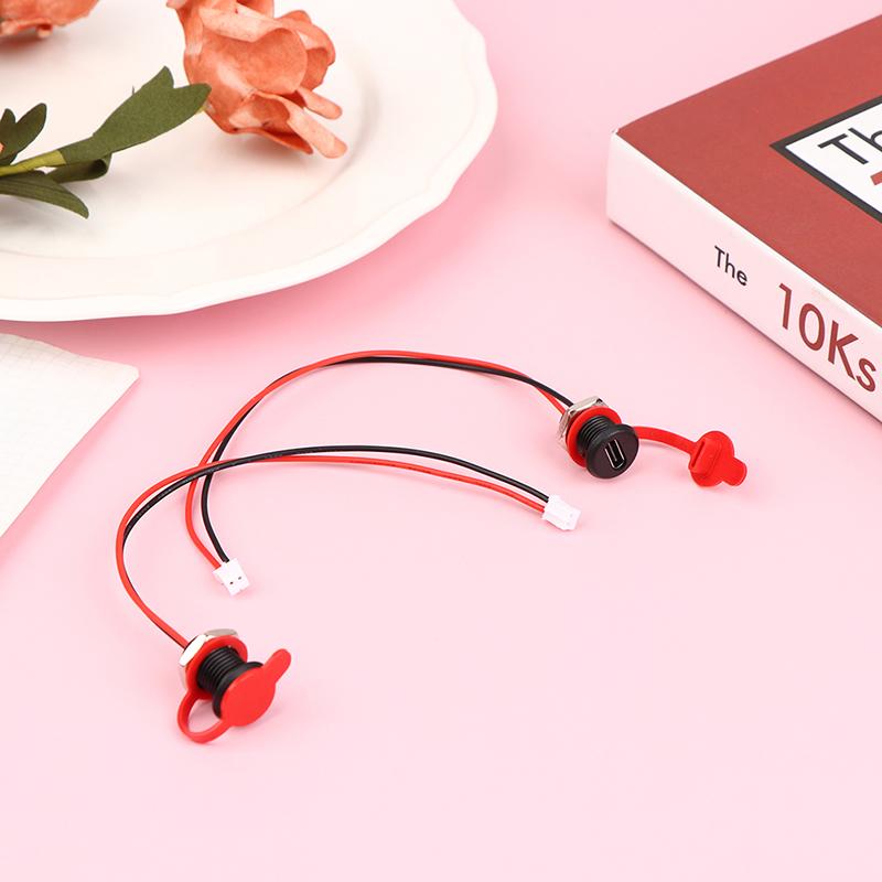 Usb-C 5A High Current Charging Socket With M11 Nut Snap Lock Plate Usb C Type-C Female Type C Waterproof Female Connector Jack
