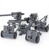 WWII Military Soviet German Cannon Building Block Set Soldier Vehicles Artillery Bunker Figure Weapon Accessories Toy Boy Gift Present K038