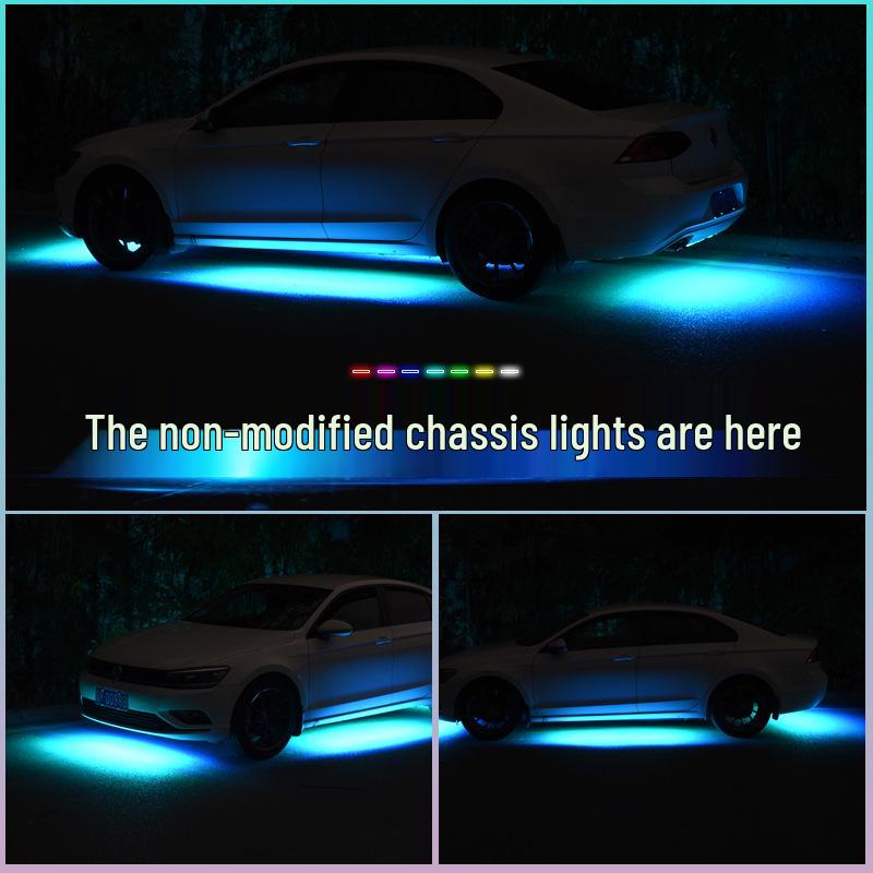 Auto-Chassis Soundaktiviertes Licht: Siebenfarbige LED mit Fernbedienung & Mobile App-Steuerung