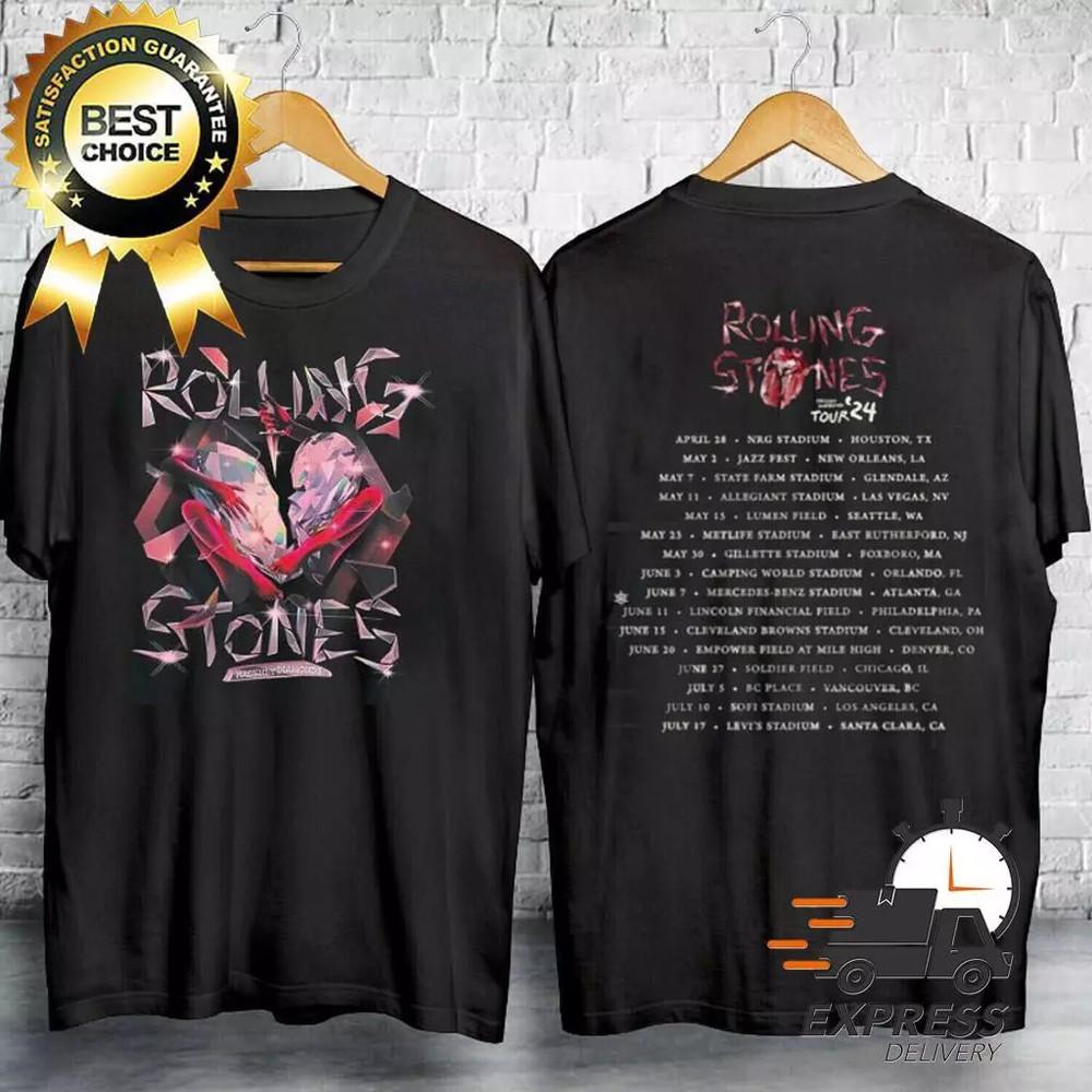 RARE THE ROLLING STONES T SHIRT - 2024 Tour Rolling Stones T-Shirt