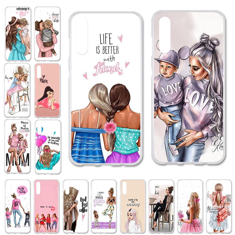 

Akabeila Дела для Samsung Галактика A50 A 50 2019 A505F A 505 SM-A505F Обложка Прекрасный Baby Мама Дело сумка