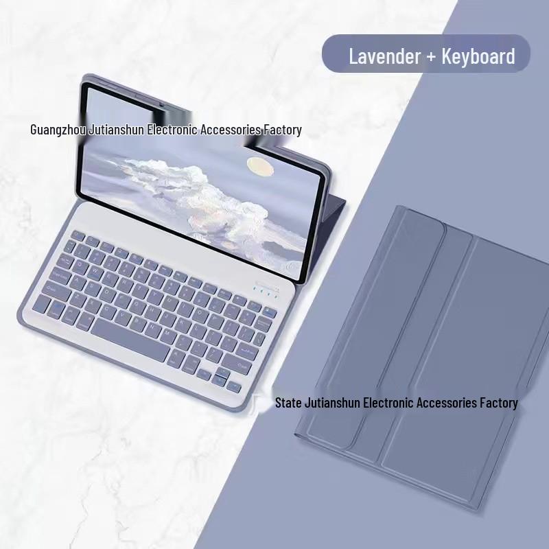Redmi Pad 2 Bluetooth Keyboard Protective Case with Magnetic Detachable Silicone for Xiaomi SE 11-inch Tablet